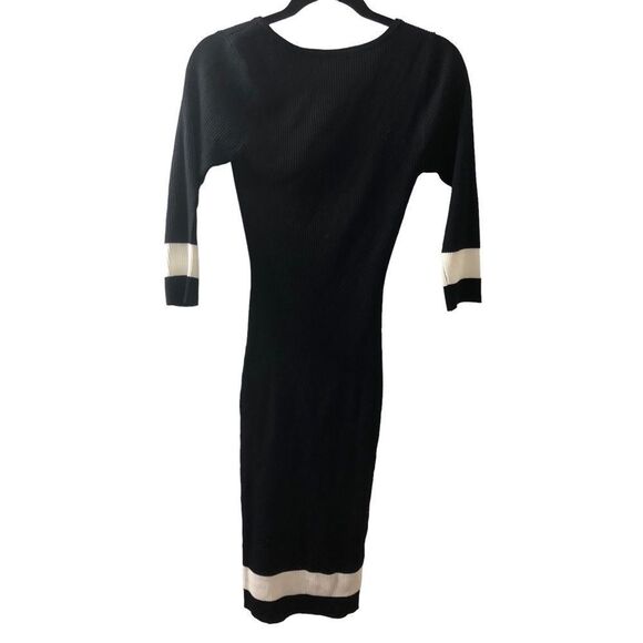 Venus Ribbed Sweater Dress Sz S - Picture 4 of 9